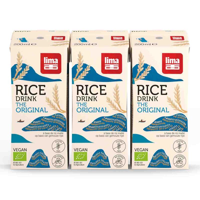 Ricedrink original mini 3-pack van Lima, 5 x 600 ml